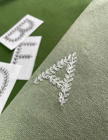 Leaf Alphabet Set Hand Embroidery E-Book